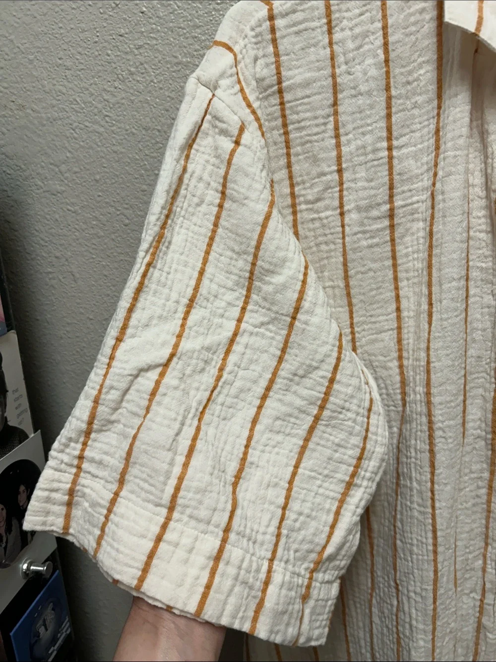 Madewell Striped Button-Front Coverup